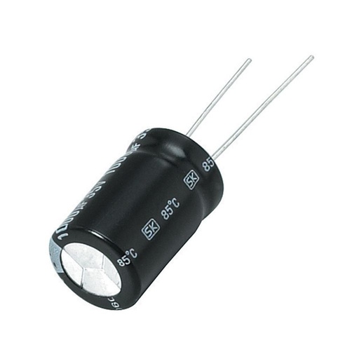 1000uF 35VDC Condensador Electrolitico Radial Ø10x20mm -40+105°C