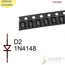 1N4148 Diodo Recuperacion Rapida 100V 0.2A  (2piezas)