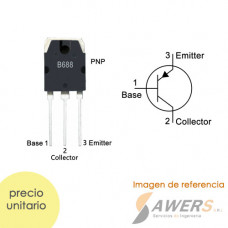 2SB688 Transistor de Potencia PNP 120V-8A