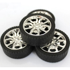 2xRueda de Goma de 45x16mm (par)