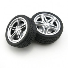 2xRueda engomada compatible Pololu 40x15mm