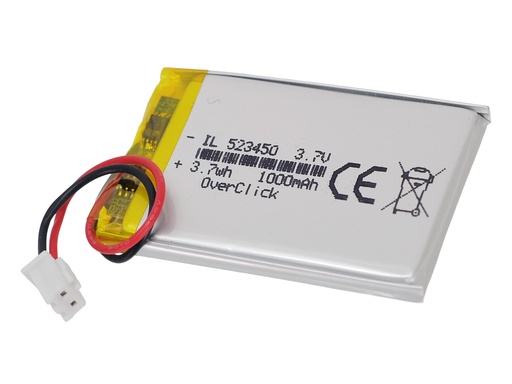 523450 Bateria de 3.7V 1000mAH Ion Litio Recargable 34x50mm