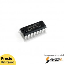 74LS157 Multiplexor Cuadruple D 2 a 1 Lineas case DIP-16