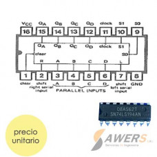 74LS194 Shift Register Bidireccional