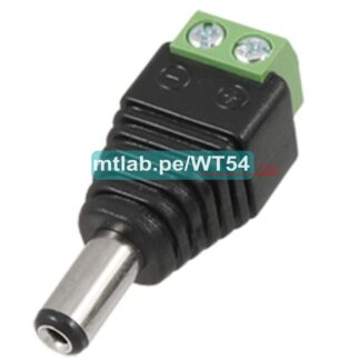 Adaptador de bornera a plug 2.1mmx5.5mm (MACHO)