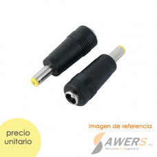 Adaptador jack 5.5x2.1mm Macho 3.5x1.75mm hembra