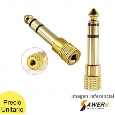 Adaptador Jack 6.5mm Male to 3.5mm Female