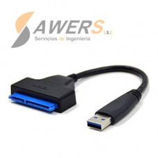 Adaptador USB 3.0 a SATA para discos HDD/SSD de 2.5inch