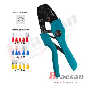 ALICATE PRENSA TERMINAL TUBULAR (0.25-6MM²) HEXAGONAL ZUPPER HSC8 6-6