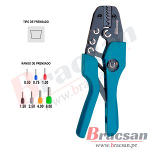 ALICATE PRENSA TERMINAL TUBULAR (0.5-6MM²) TRAPEZOIDE ZUPPER AN-04WFL