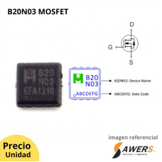 B20N03 Mosfet Canal N 30V-12A