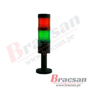BALIZA TIPO TORRE LUMINOSA A LED CON SONIDO 220VAC 2 COLORES OWEN TBC52-220