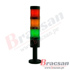 BALIZA TIPO TORRE LUMINOSA A LED CON SONIDO 220VAC 3 COLORES OWEN TBC53-220