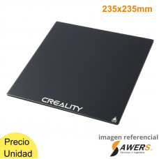 BASE DE ALUMINIO EN H 235x235x4mm PARA CAMA DE IMPRESORA 3D