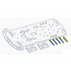Base de Robot chasis 2WD Acrilico