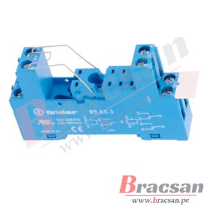 BASE PARA RELAY 10A 250VAC 8 PINES PARA RIEL DIN FINDER 95.85.3SMA
