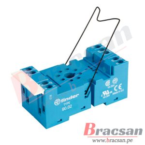BASE PARA RELAY 10A 250VAC 8 PINES PARA RIEL DIN FINDER 90.02SMA
