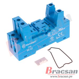 BASE PARA RELAY 12A 250VAC 8 PINES PARA RIEL DIN FINDER 96.02SMA