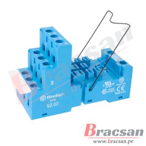 BASE PARA RELAY 16A 250VAC 11 PINES PARA RIEL DIN FINDER 92.03SMA