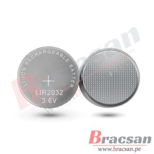 BATERIA DE LI-ION RECARGABLE 3.6V 40mAh LIR2032