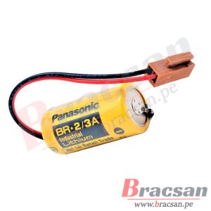 BATERIA DE LITHIUM 3V 1200MAH CON CABLE PARA PLC FANUC A98L-0031-0006 PANASONIC BR-2/3AC2P