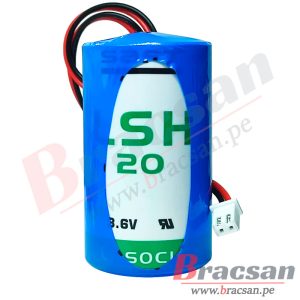 BATERIA DE LITIO 3.6V 13000MAH Li-SOCl2 TAMAÑO D CON CABLE PARA PLC SAFT LSH20-1S1P