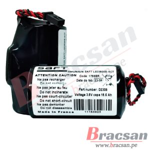 BATERIA DE LITIO 3.6V 17000MAH MODELO D CON SEGURIDAD ATEX SAFT LS33600B-ACT
