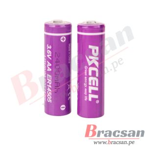BATERIA DE LITIO 3.6V 2400MAH Li-SOCl2 TAMAÑO AA PKCELL ER14505