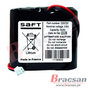 BATERIA DE LITIO 3.6V 34000MAH MODELO D PARA SIEMENS SITRANS F M MAG 8000 SAFT LS33600-1S2P