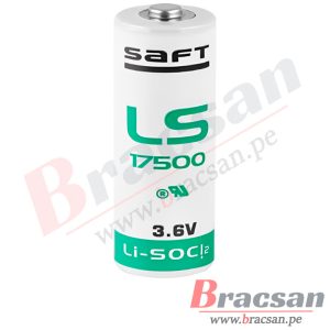 BATERIA DE LITIO 3.6V 3600MAH Li-SOCI2 TAMAÑO A SAFT LS17500