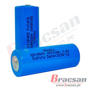 BATERIA DE LITIO 3.6V 4000MAH Li-SOCl2 TAMAÑO A PKCELL ER18505