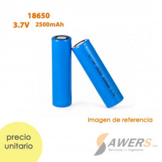 BATERIA DE LITIO 3.7V 2500mAh RECARGABLE