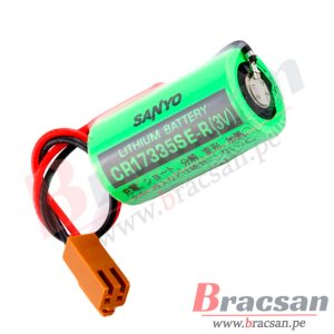 BATERIA DE LITIO 3V 1800MAH CON CABLE PARA PLC FANUC CNC SANYO CR17335SE-R