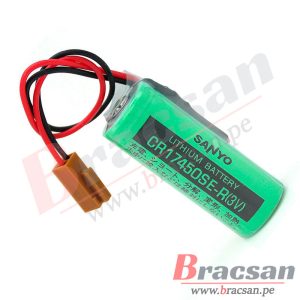 BATERIA DE LITIO 3V 2500MAH CON CABLE PARA PLC FANUC CNC SANYO CR17450SE-R