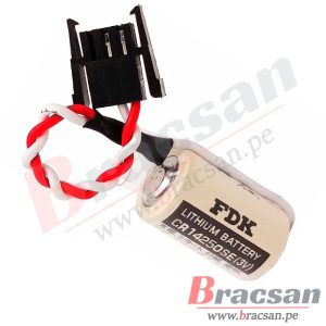 BATERIA DE LITIO 3V 850MAH TAMAÑO 1/2 AA CON CABLE PARA PLC CR14250SE