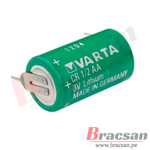 BATERIA DE LITIO 3V 950MAH Li-MnO2 TAMAÑO 1/2 AA 1/2 R6 2 PINES VARTA CR1/2AA
