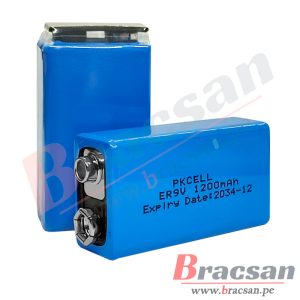 BATERIA DE LITIO 9V 1200MAH Li-SOCl2 PKCELL ER9V