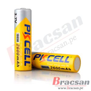 BATERIA DE LITIO LI-ION RECARGABLE 3.7V 2600MAH PKCELL ICR18650