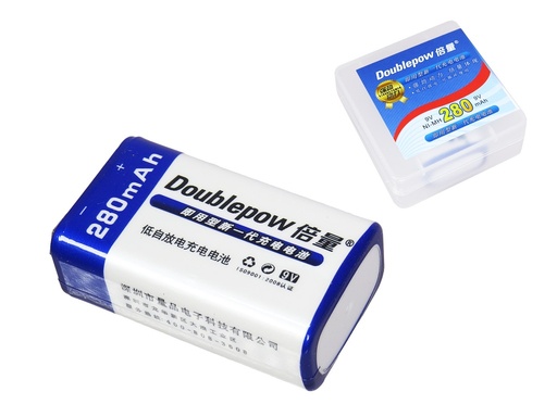 Bateria de Ni-MH 9V 280mAh Recargable x1 pza