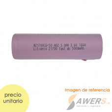Bateria Li-ion 21700 HP Litionix Fast 3.6V 5000mAh (cabeza plana)