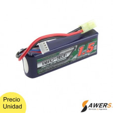 Bateria Lipo 11.1V 1500mAh 3S 20-40C  Turnigy Nano-Tech