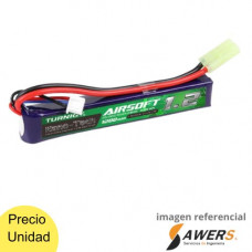 Bateria Lipo 7.4V 1200 mAh 2S 25-50C Turnigy Nano-Tech AIRSOFT