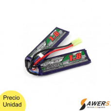 Bateria Lipo 7.4v 1800mAh 2S 25C-50C Turnigy Nano-Tech AIRSOFT