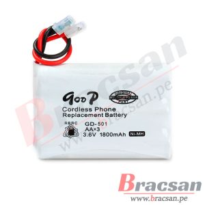 BATERIA RECARGABLE NI-MH 3.6V 1800MAH MODELO AA GOOP GD-501
