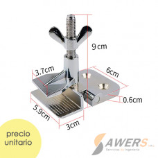Bisagra con Abrazadera Para Marco de Serigrafia
