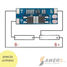 BMS Proteccion Li-ion 2S 8.4V-15A