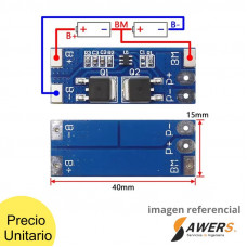 BMS Proteccion Li-ion 2S 8.4V-8A HX-2S-D01
