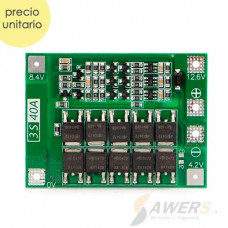 BMS Proteccion Li-ion 3S 11.1V-40A