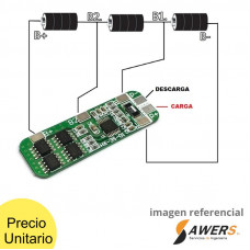 BMS Proteccion Li-ion 3S 12.6V-10A