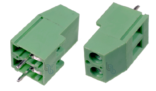 Borne de Conexión de 2 Pines de 20A/300V Pitch 5.08mm 24-12AWG